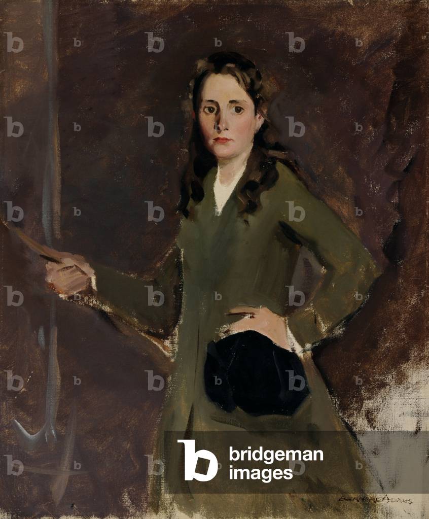 Kathleen (Kay) Elizabeth Mary Cooper Abbs in Riding Habit (öl auf leinwand)
