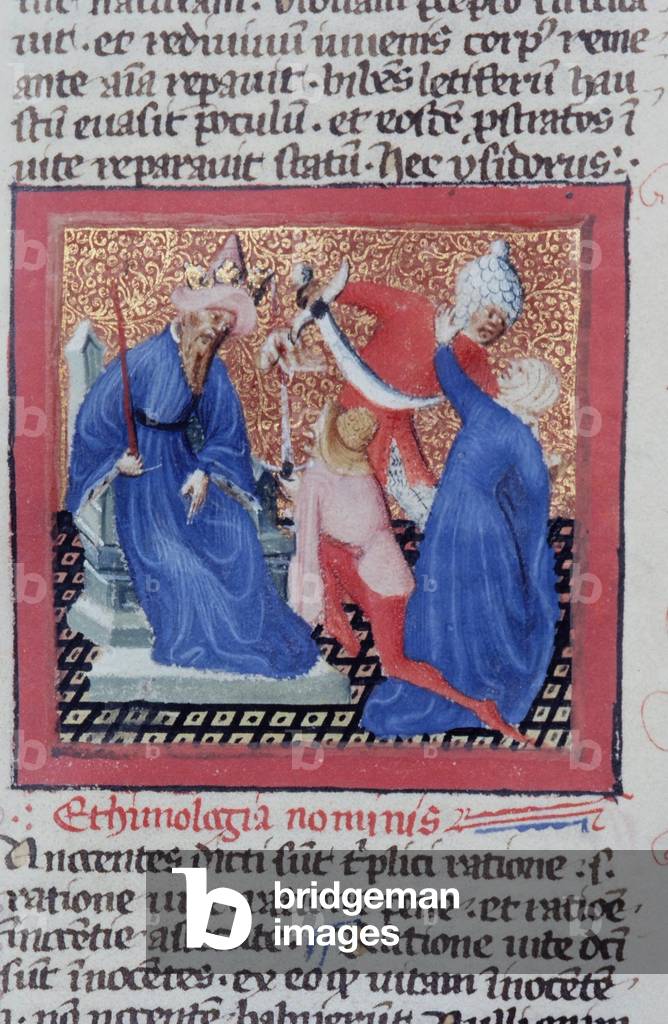 "Sig.ra Gen 1111 Pagina della Legenda Aurea", c.1400-10 di Flemish School