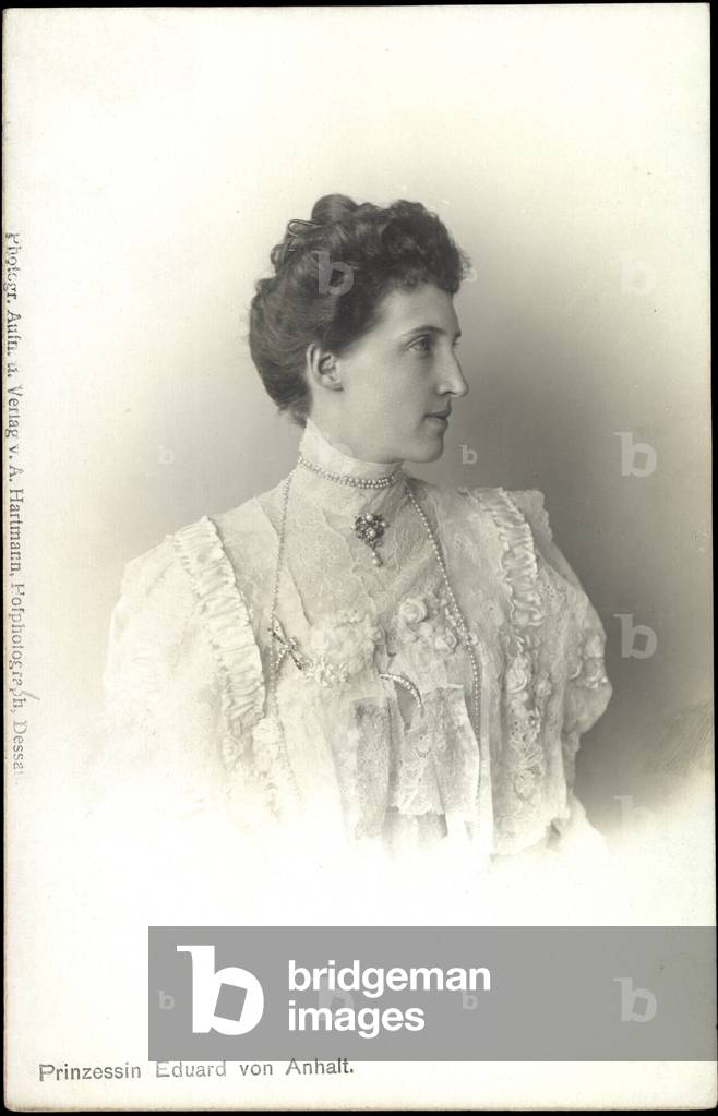 Ak Principessa Eduard di Anhalt, Marie Auguste (foto b/n)
