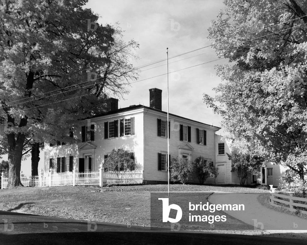 Facciata di una casa, Franklin Pierce Homestead, Hillsborough, New Hampshire, Stati Uniti