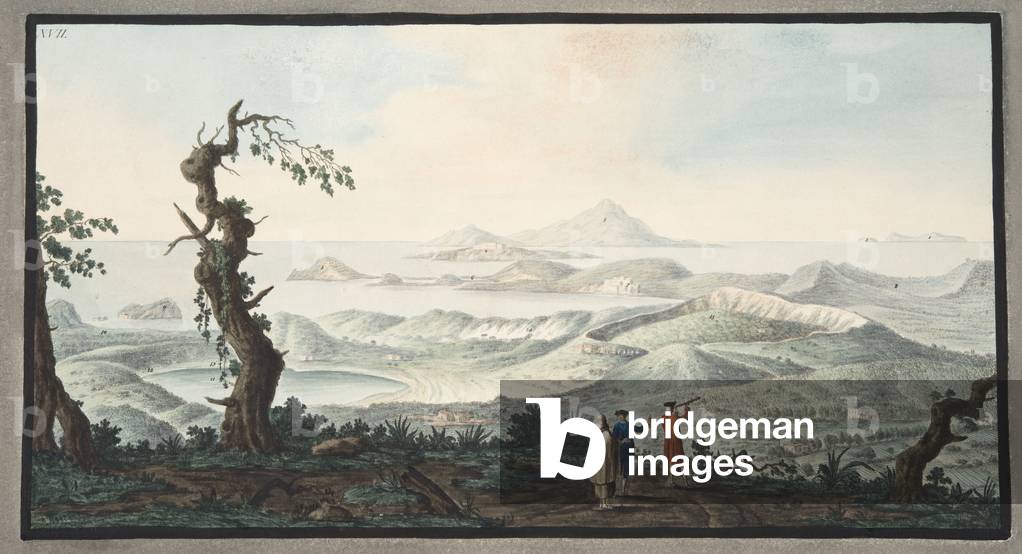 Image de Gravure représentant A Bird's eye view from the Convent of the Camalpoli 1776 par Pietro Fabris