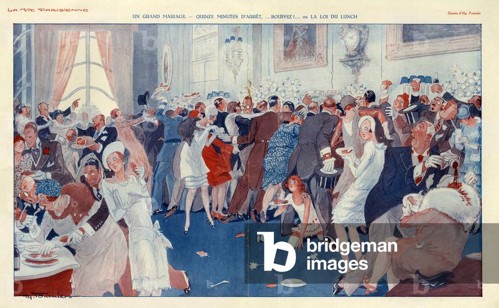 Bild von Druck "La Vie Parisienne" 1920 von Henry Fournier