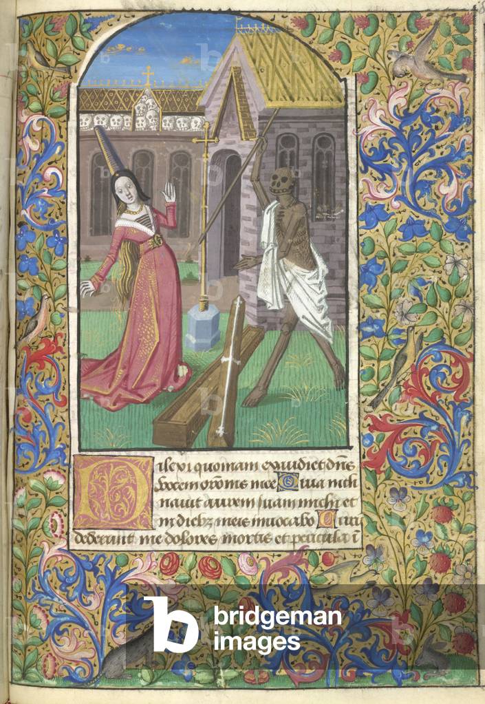 Tod überwindet eine Dame