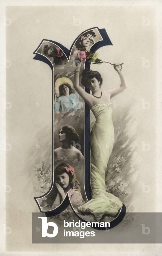 Bild von Fotografie "Der Buchstabe I (Foto)" 1901 von European Photographer