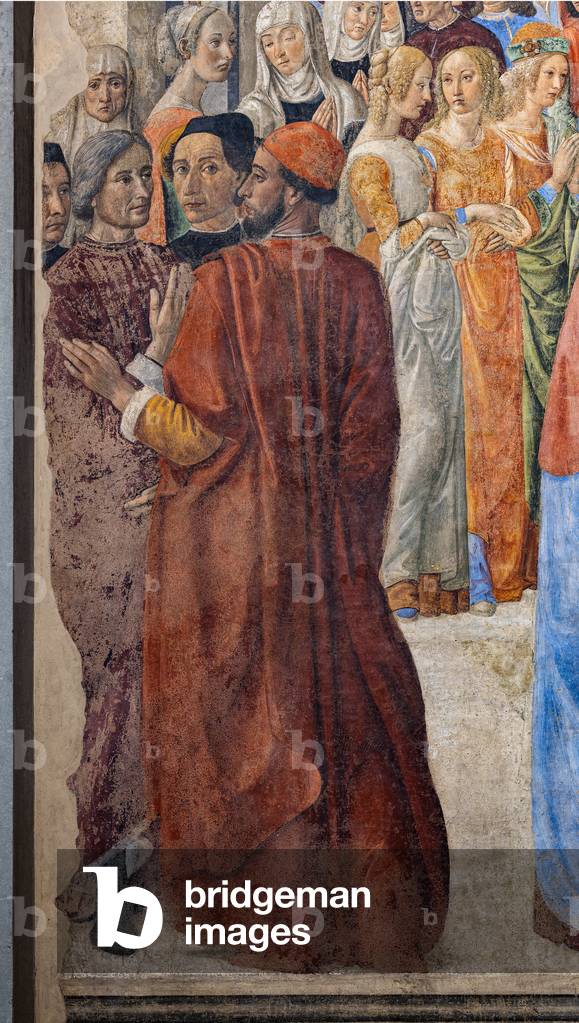 Immagine di Affresco "Cappella del Miracolo del Sacramento: il personaggio che guarda l'osservatore è un 'Auto
