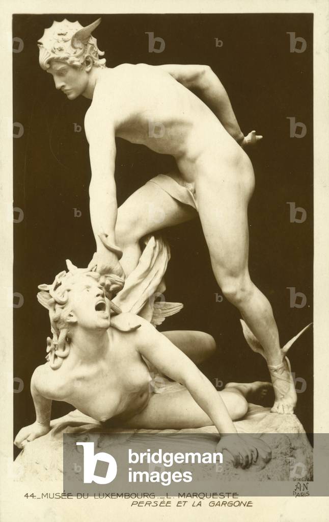 Musee Du Luxembourg, L Marqueste Persee Et La Gargone (foto in b/n)