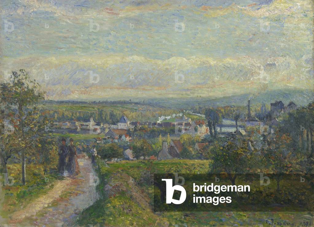 Veduta di Saint-Ouen-l' Aumone, 1876 (olio su tela)