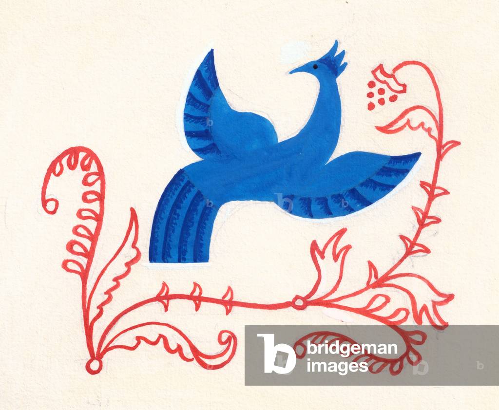 Illustration from 'The Scarlet Flower' by Sergey Aksakov, 1858, 1953 (gouache on paper)