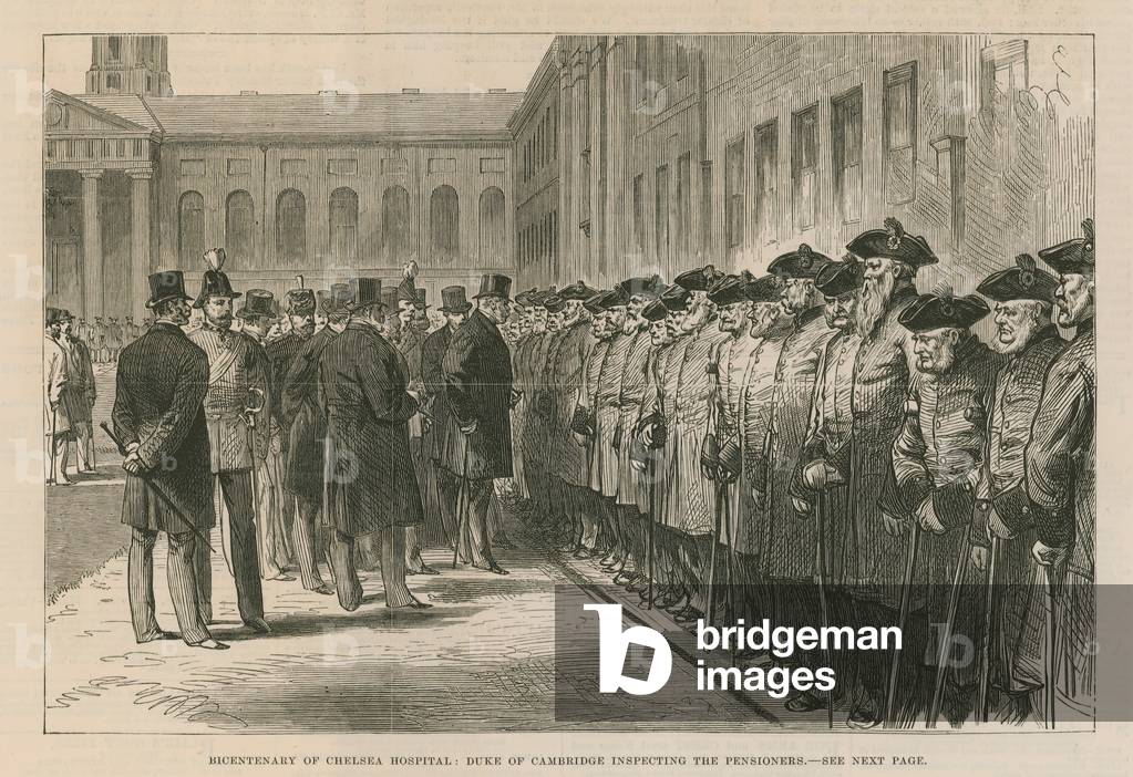 Bicentenary of Chelsea Hospital (engraving) by English Artist