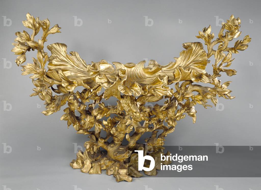 Beistelltisch zugeschrieben Johann Paul Schor, um 1670 (gessoed und gilt Pappel)