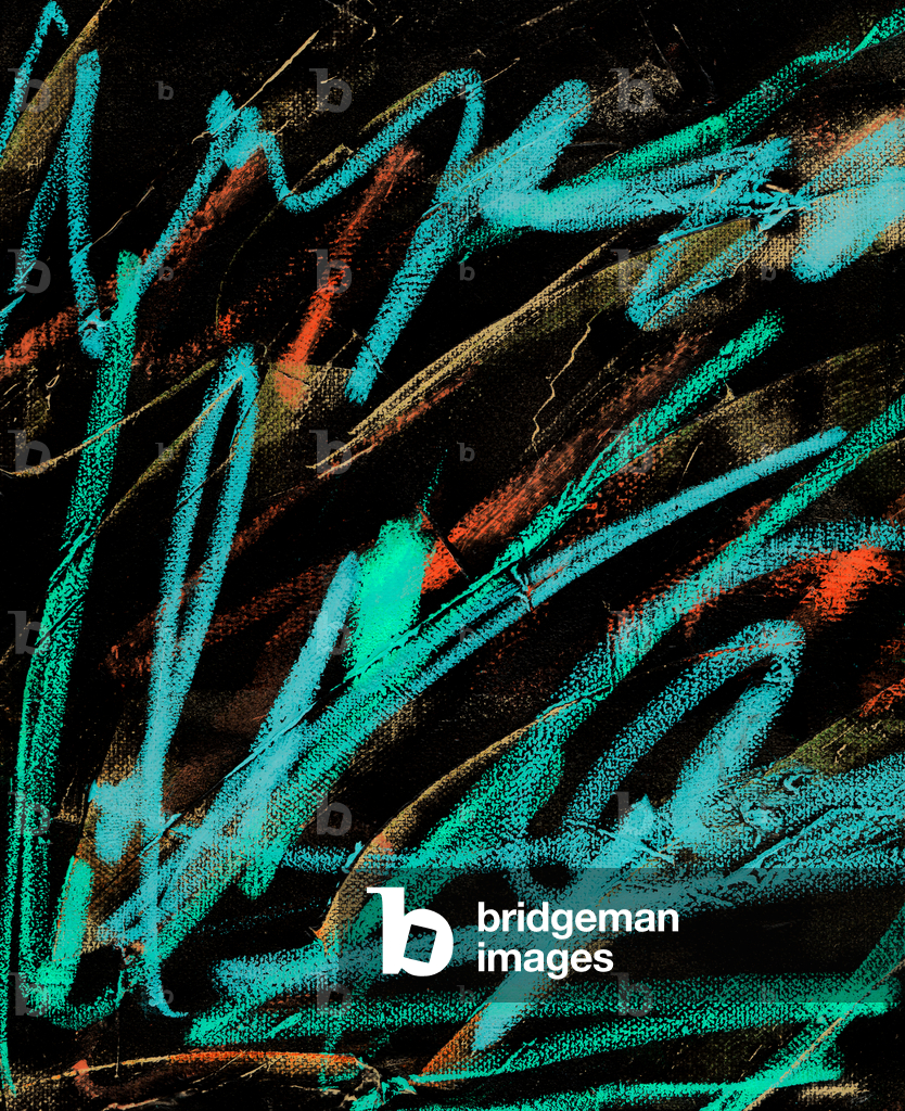 Scrittura elettronica, 2021 (tecnica mista su tela)