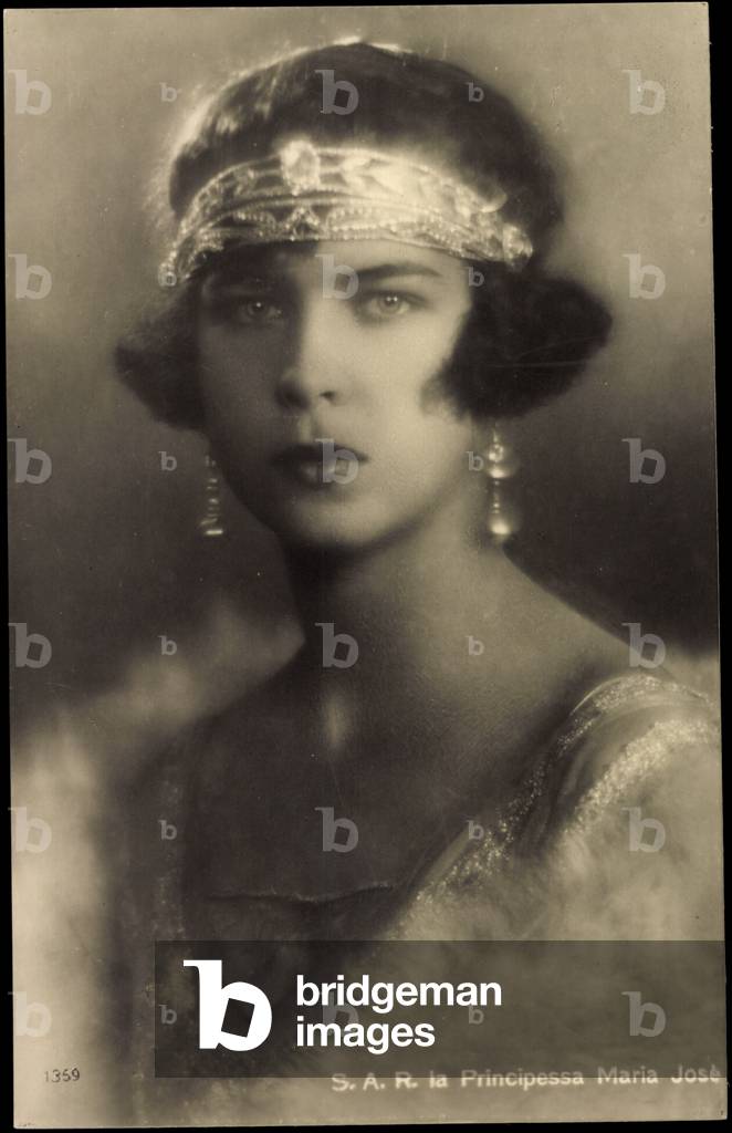Image of Photography depicting Ak S.A.R. la Principessa Maria José by German Photographer, b/w