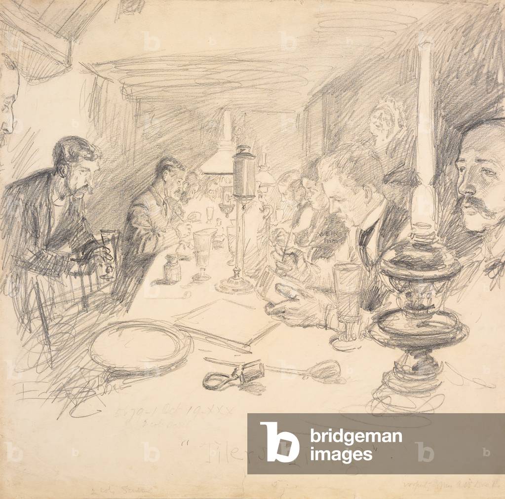 Tilers Piiling, 1879 (matita su carta)