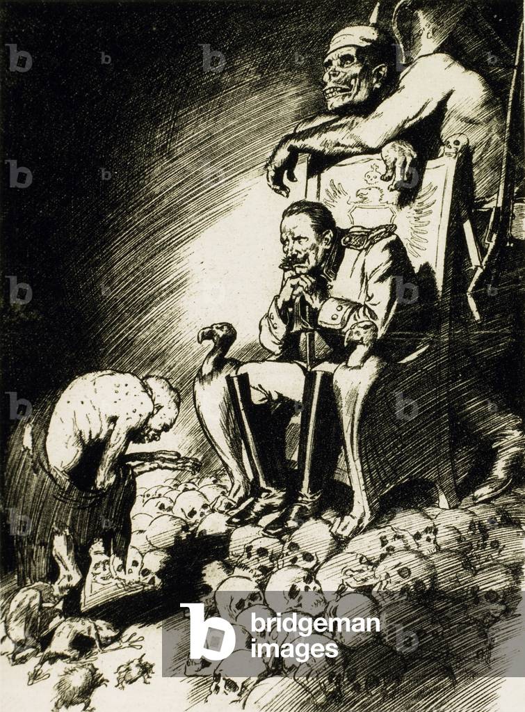Malattia a Kaiser Wilhelm, da «The Bulletin», c.1915 (lito)