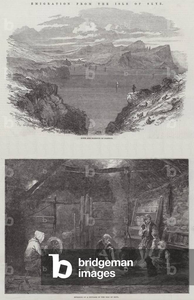 Emigration from the Isle of Skye (engraving) by Samuel Read