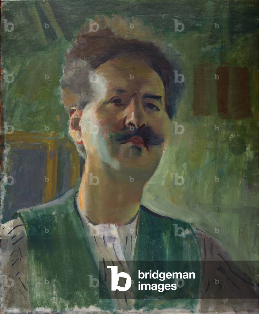 il verde autoritratto, c. 1945 (olio su tela)