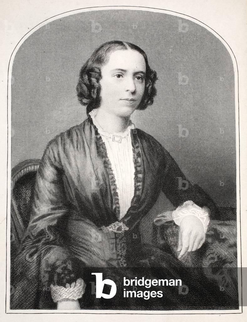 "Catherine Mumford (Gravur)" von English School, b/w