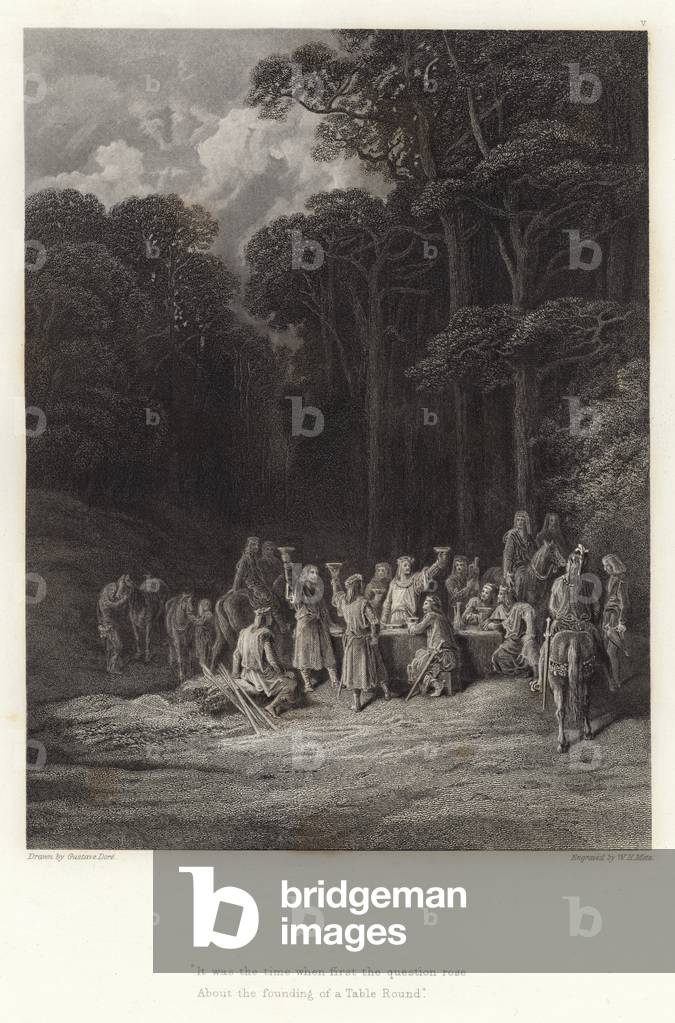 Illustrazione per Vivien di Alfred Tennyson (incisione)