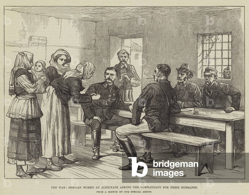 "Der Krieg" 1876 von English School, b/w