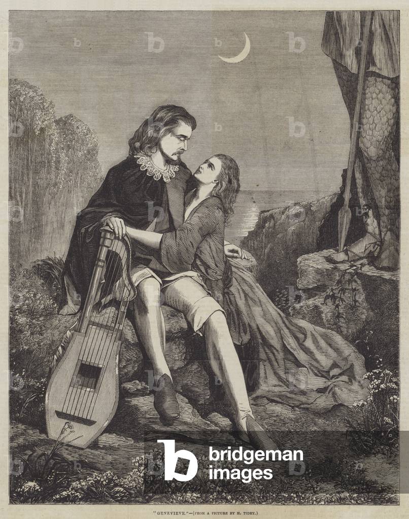 Genevieve (engraving) by English Artist