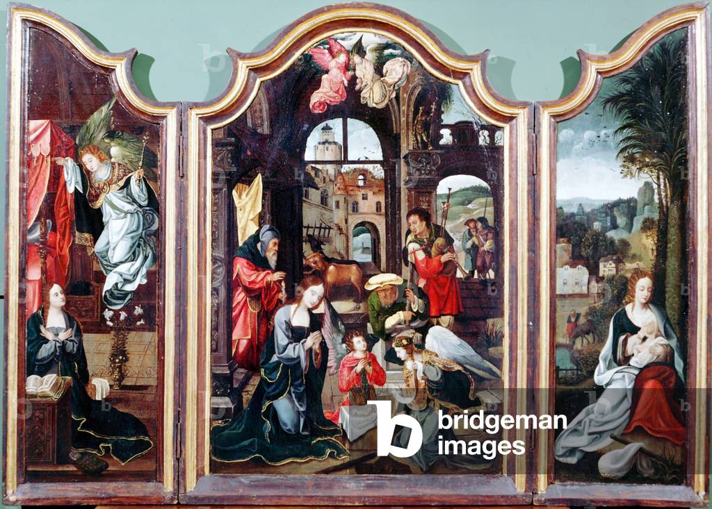 Adorazione dei pastori (olio su legno)