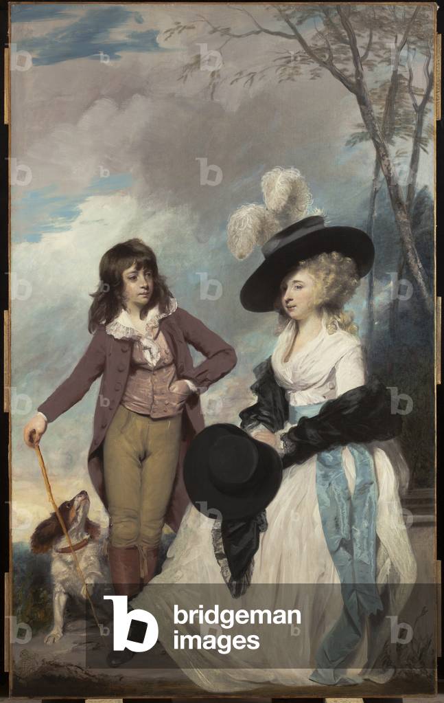 Image of Painting depicting Maria Marow Gideon and her brother 1786 by Joshua Reynolds
