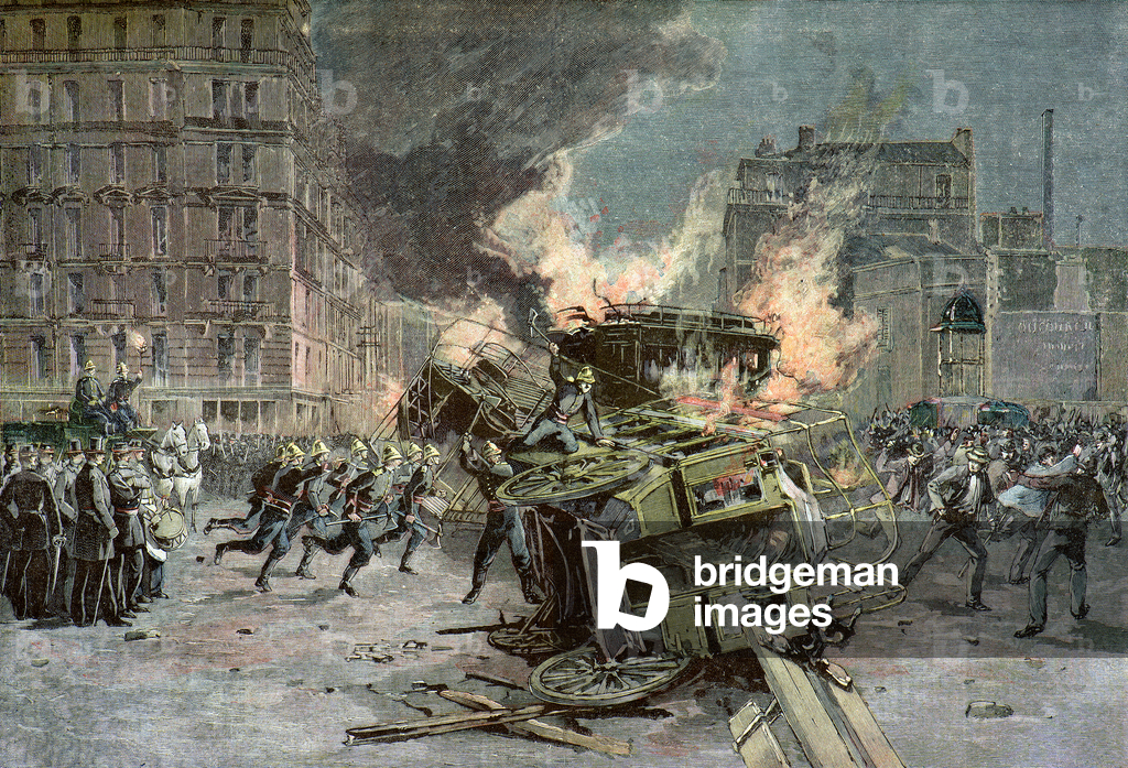 Manifestazione studentesca a Parigi, 1893 (illustrazione)