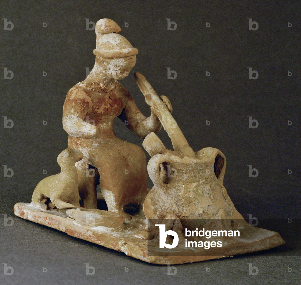 Image of Sculpture depicting Cook on a stool by Erich Lessing