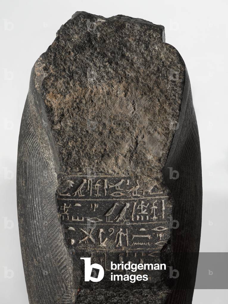 Kniende Statue von Khaemwaset, um 1281-1277 v. Chr. (wahrscheinlich Diorit)