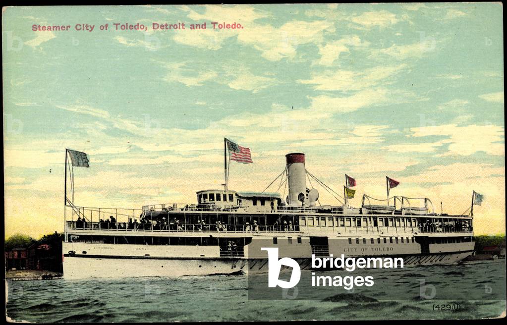 Bild von Druck "Dampfer S.S. City of Toledo"