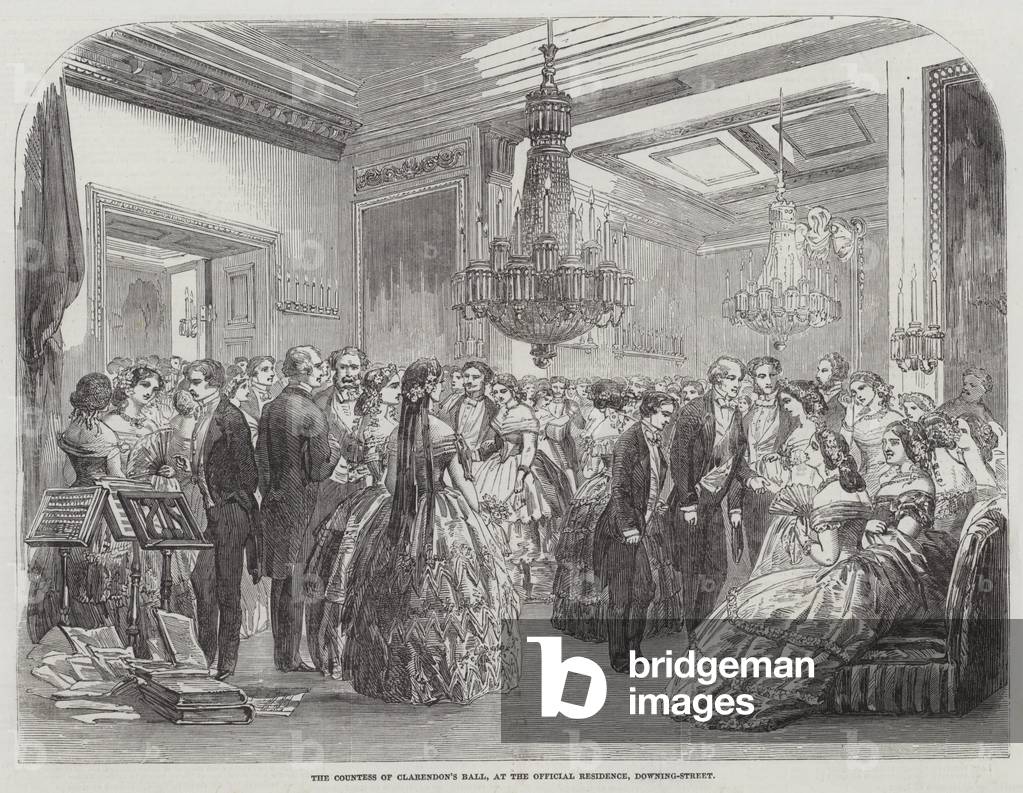 "Die Gräfin von Clarendon's Ball" 1853 von English School