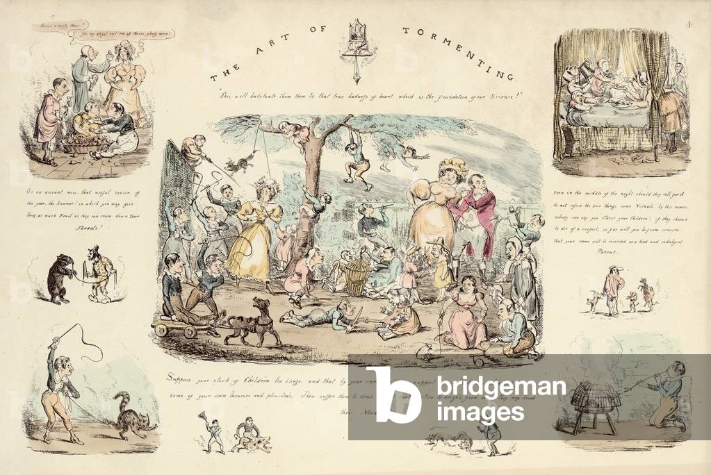 Die Kunst der Quälen (Farbe litho)