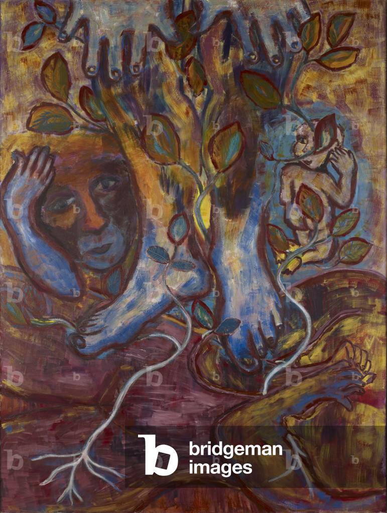 Putting Down Roots, 1985 (oil on canvas)