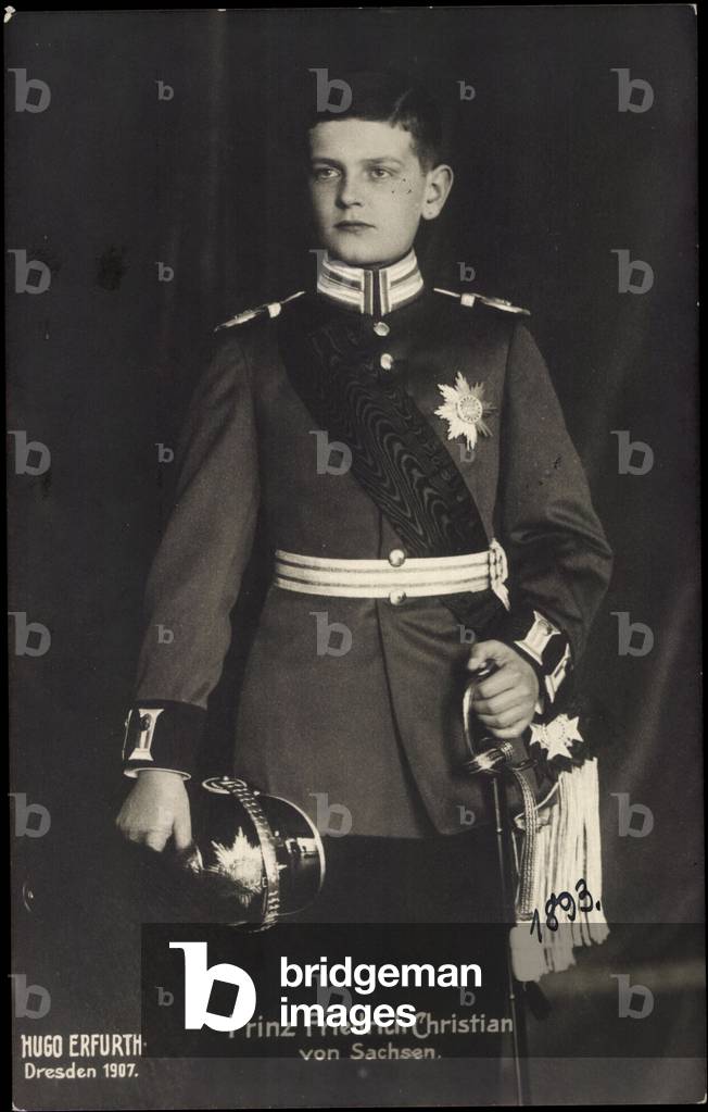 Image de Photographie représentant Ak Prince Friedrich Christian de Saxe par German Photographer