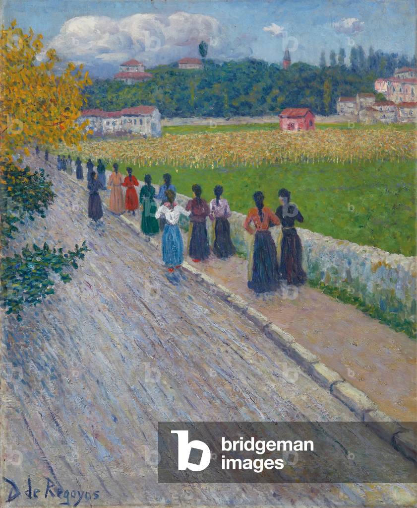 Lasciando la fabbrica, 1902 (olio su tela)