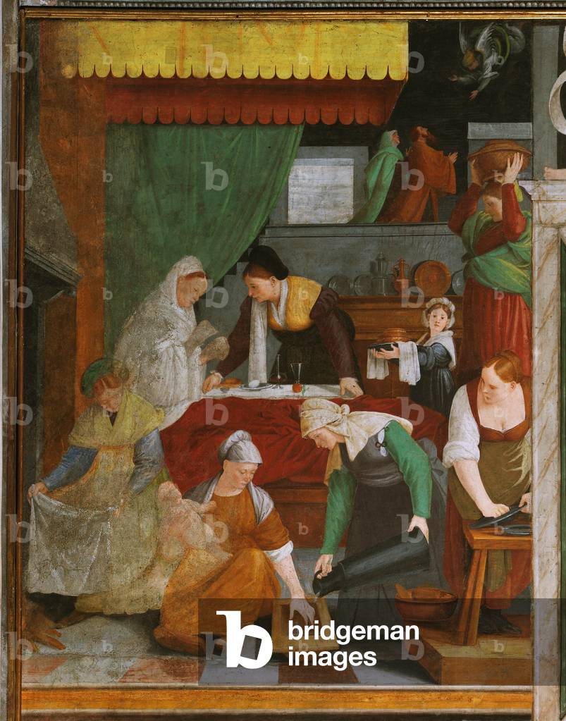 Nativity of Mary and Annunciation to St. Anne and St. Joachim, 1529-1534 (fresco)