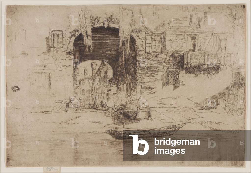 San Biagio, 1880 par James Abbott McNeill Whistler, b/w