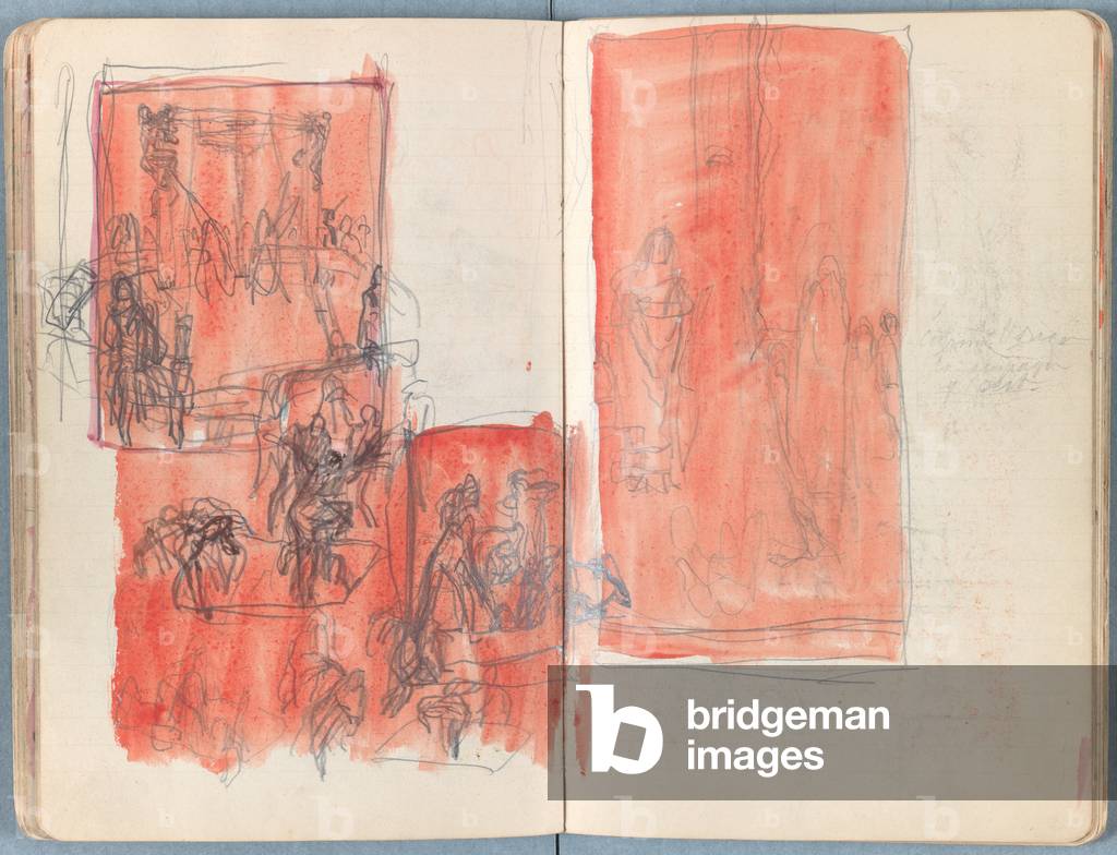 Pages from an album of Sketches for The Life of Our Lord Jesus Christ, late 1880s (graphite & wash on paper)