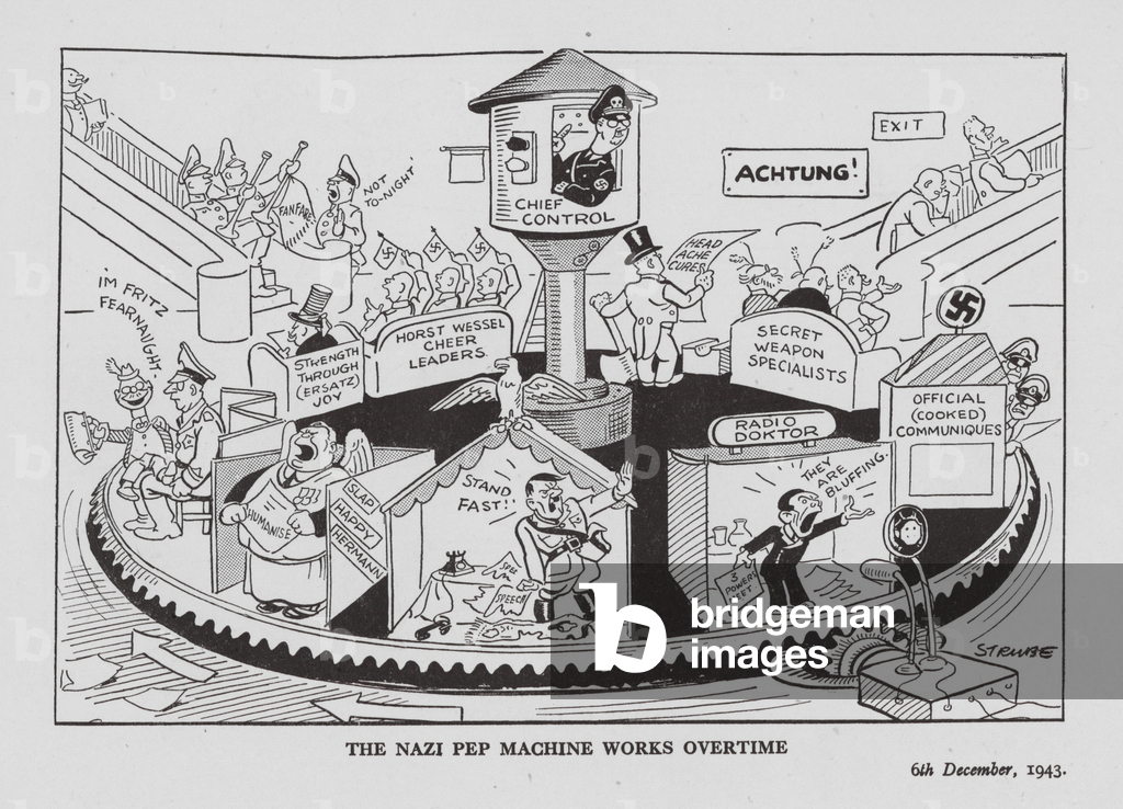Immagine di Stampa "Vignetta Strube WW2 (litografia)" 1901 di Sidney Strube