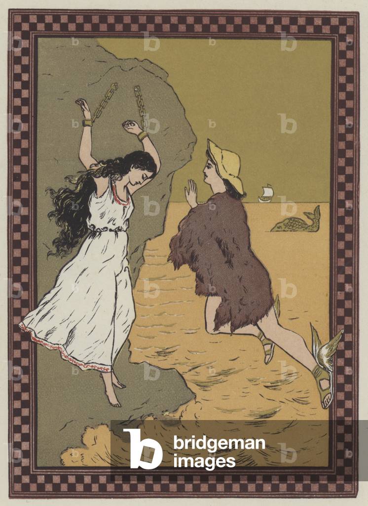 Perseo e la bella fanciulla (colore lito)