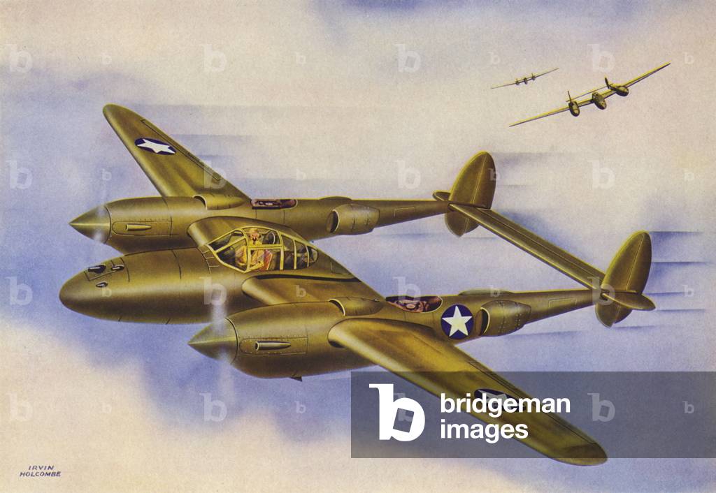 Lockheed P-38, Lockheed Lightning (litografia a colori)