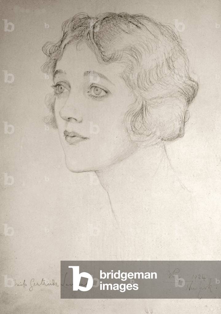 Miss Gertrude Lawrence, 1924 (matita su carta)