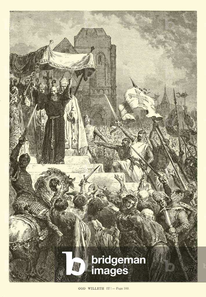 "Dio lo vuole (incisione)" 1801 di French School, b/w