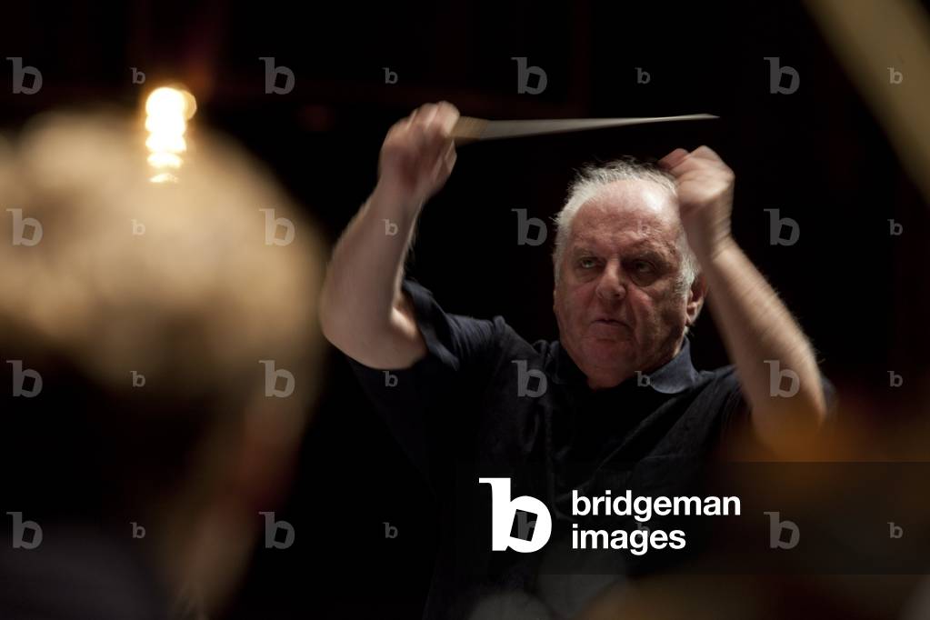 Bild von Fotografie "Daniel Barenboim" von Marion Kalter, b/w