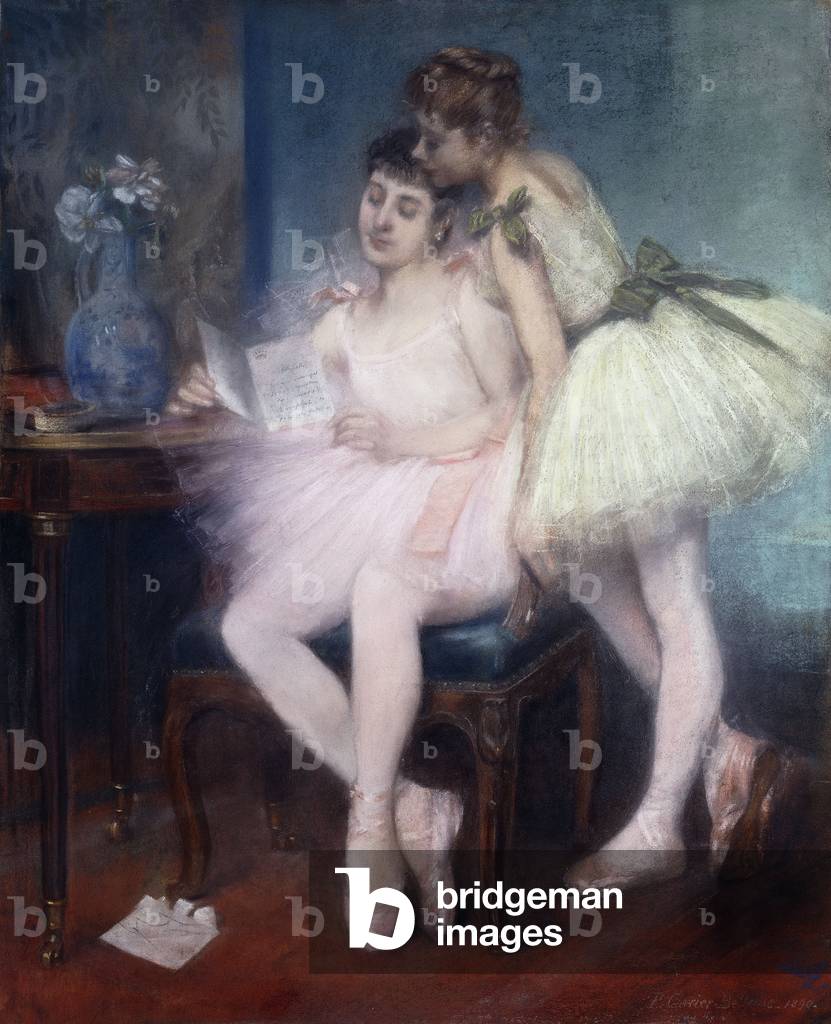 La Lettera; La Lettre, 1890 (pastello e carta su tela)