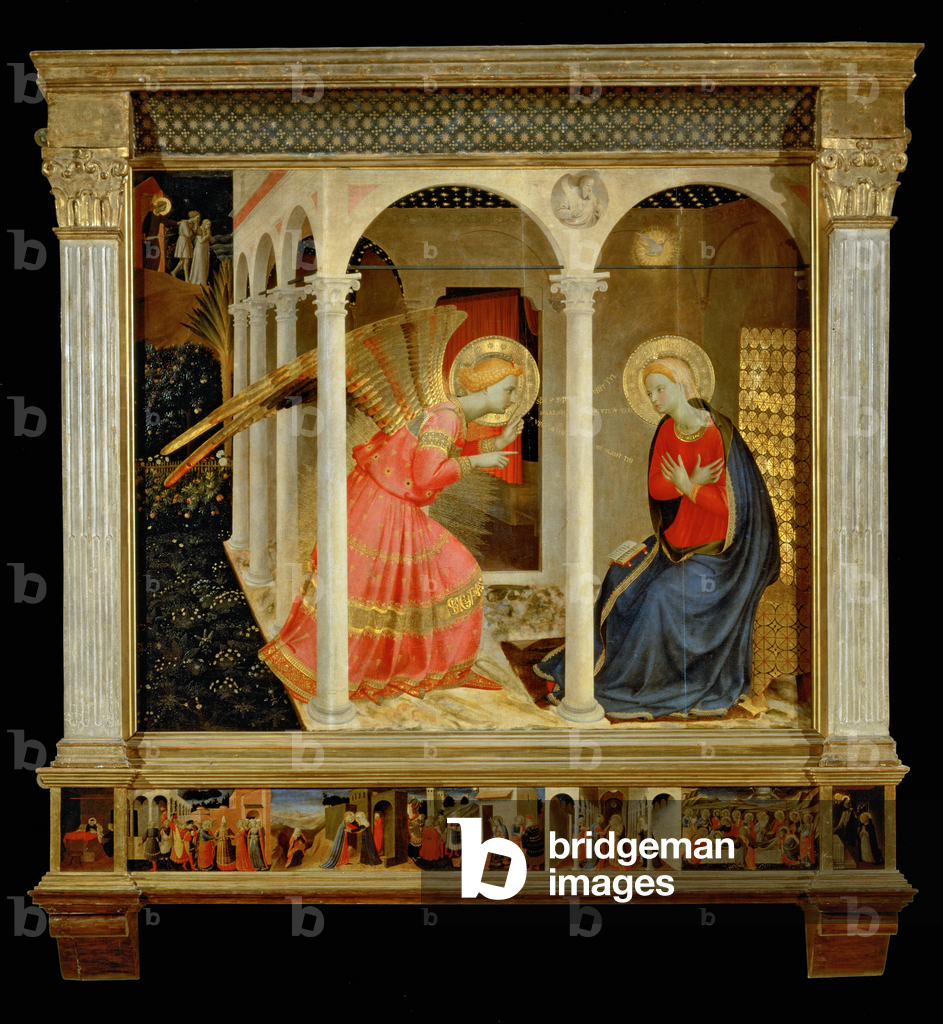 Pala d'altare: L'Annunciazione, predella: vita e morte del ...
