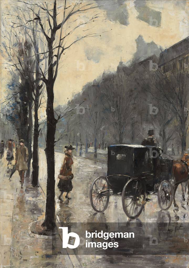 Immagine di Dipinto "Kurfurstendamm Boulevard" 1910 di Lesser Ury