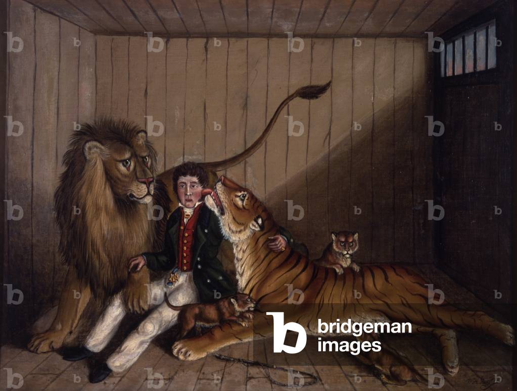 In der Löwenhöhle, um 1870 (öl auf leinwand)