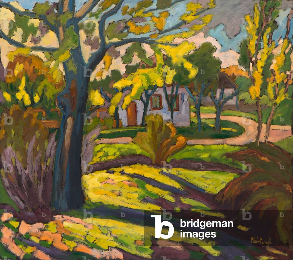 4222 Autunno nella nostra strada, 2010 (olio a bordo)