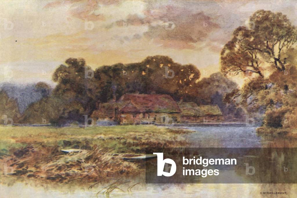 "Pangbourne (colore lito)" di Ernest William Haslehust